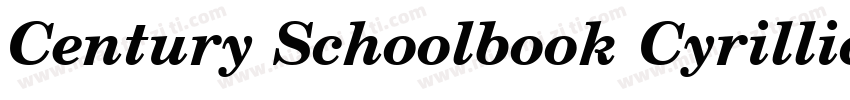 Century Schoolbook Cyrillic字体转换